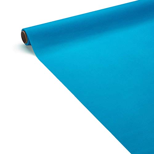 Le Nappage - Airlaid Papier Tischdecke Türkisblau- FSC® Zertifiziert - Biologisch abbaubar und kompostierbar - Soft Touch - Türkisblaue Tischdecke in Einer Rolle von 1,20 x 5 Meter von Le Nappage