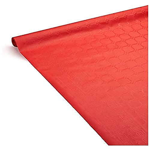 Le Nappage Arts DE LA Table Tischdecke aus Damastpapier, 1,18 x 6 m, Rot, 71163 von Le Nappage