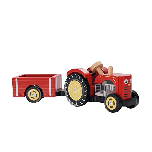 Le Toy Van – Pädagogischer Berties Trecker aus Holz | Bauernhof & Tiere-Sammlung | Holzfiguren-Spielset | Für Mädchen & Jungen | Geeignet für Kinder ab 3 Jahren von Le Toy Van