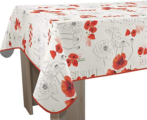 Le linge de Jules Tischdecke, Polyester, Rot, Rechteckig 150 x 240 cm von Le linge de Jules