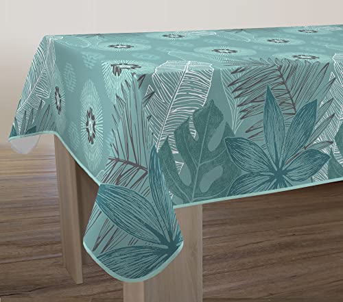 Tischdecke Fleckabweisende Celadon - Rechteckig 150 x 300 cm von Le linge de Jules