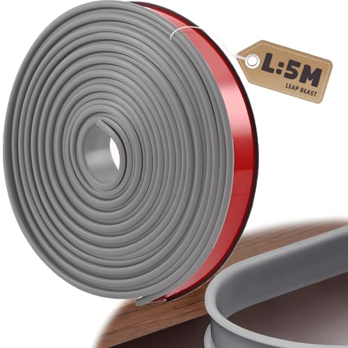 LeapBeast U-Form Selbstklebend Möbelkantenband, 5 Meter Möbelkantenband Flexible TPE Faltbarer Kantenschutz für Tische Bettkanten Nachttische Wand Ecken LeapBeast U-Form Selbstklebend Möbelkantenband, 5 Meter Möbelkantenband Flexible TPE Faltbarer Kantenschutz für Tische Bettkanten Nachttische Wand Ecken von LeapBeast