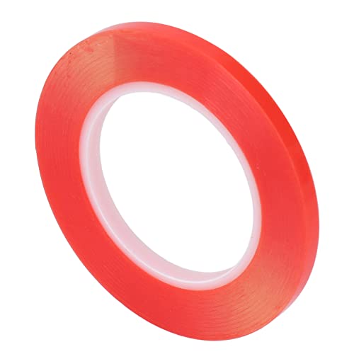 Leapiture PET-Doppelseitiges Klebeband, ringförmig, selbstklebend, dichtungsbeständig, hohe Viskosität, extreme Temperaturen für die Fixierung von Gegenständen im Haushalt, Rot (20mm) von Leapiture