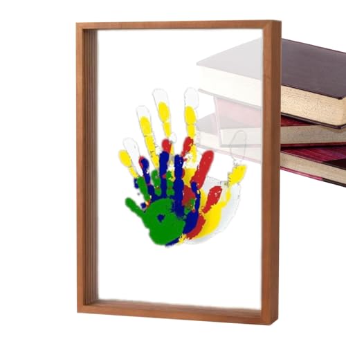 KeepSake Handabdruck Rahmen - Kindergarten Dekoration, Baby Clay Bild Crame | Memory Art Bilderrahmen, Handabdruck Set von LearnLyrics