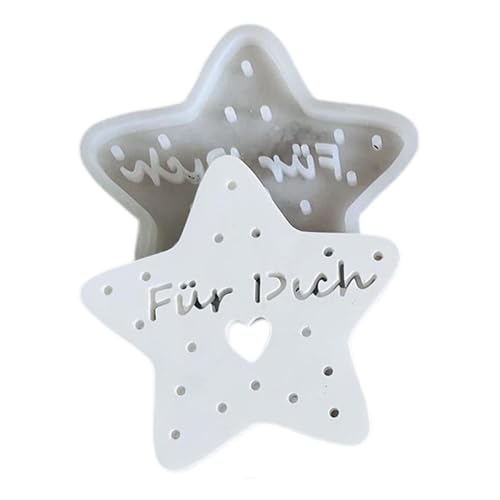 Sternförmige Figurenformen, deutsche Sternfiguren, Statuenherstellung, Epoxid-Gießharz, Anfängerfreundliches Basteln für Seife, Kuchen, Schokolade von LearnLyrics