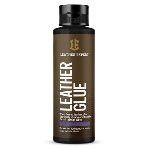 Extra Stark Lederkleber für Naturleder – Leather Glue 50 ml mit Hoher Haftung - Leder Kleber für Handwerker, Schuhmacher und Schneider -Trocknet Transparent nach 30 Minuten von Leather Expert