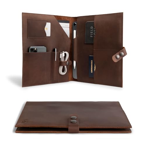 Leather Worx, Executive Dokumentenmappe aus Leder mit Fächern für Reisepass, Handy, Tablet, Notebook, Stift, handgefertigter Portfolio-Ordner, professioneller Business-Folio-Organizer, Padfolio für Leather Worx, Executive Dokumentenmappe aus Leder mit Fächern für Reisepass, Handy, Tablet, Notebook, Stift, handgefertigter Portfolio-Ordner, professioneller Business-Folio-Organizer, Padfolio für von Leather Worx