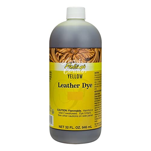 Leathercrafter Fiebing's Leather Dye Farbe, 32 oz (946 ml), (YELLOW) von Leathercrafter Europe