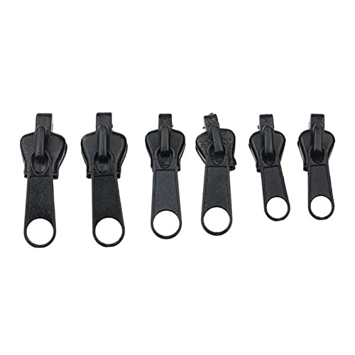 Lecerrot 6/12 Stück Ersatzteile Reißverschluss Zipper, Universal Reißverschluss Reparatur Zipper Pull, Reißverschluss Schieber Set, Reisverschluss Zipper Auswechseln für Jacken/Koffer/Kleidung/Schuhe von Lecerrot