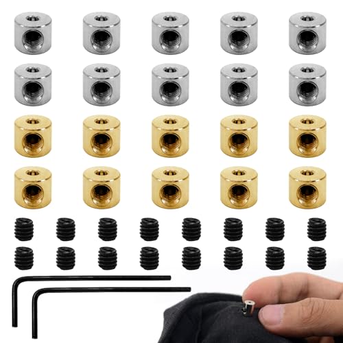 20 Stück Pin Backs Locking, Pin Backs Verriegelung, Pin Rücken Anstecker Verschluss mit Schraubenschlüssel, Stift Keepers Verschluss Schließe, Pin Keeper für Diy Brosche Namensschild von Lechengjia