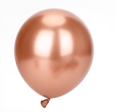 Ledeak Silberne Luftballons, 50 Stück 10 Zoll Latexballons, Glänzende Metallic Ballons Helium Ballons für Geburtstagsfeier Jubiläum Abschlussfeiern Karnevals Dekorationen (Roségold) von Ledeak