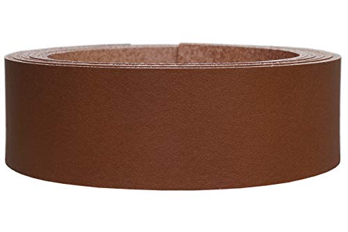 Lederriemen Rindsleder 'Basic', Gürtelleder, Rindleder, Lederband, Farbe:cognac 2mm, Breite:2.5cm breit von Lederriemen.com