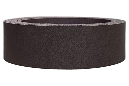 Lederriemen Rindsleder 'Basic', Gürtelleder, Rindleder, Lederband, Farbe:dunkelbraun 2mm, Breite:5cm breit von Lederriemen.com