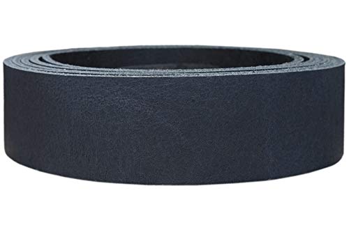 Lederriemen Rindsleder 'Pull Up', in vielen Farben, Gürtelleder, Lederstreifen, Farbe:navy, Breite:1.5cm breit von Lederriemen.com