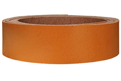 Lederriemen Rindsleder 'Pull Up', in vielen Farben, Gürtelleder, Lederstreifen, Farbe:orange, Breite:4.5cm breit von Lederriemen.com