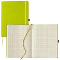 Lediberg Notizbuch Tucson ca. DIN A4 kariert, lemongreen Hardcover 240 Seiten von Lediberg