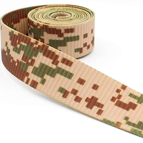 Leduc 5 Meter Camouflage-Gurt, hochwertig, strapazierfähig, 38 mm, 100% Polyester 07 von Leduc