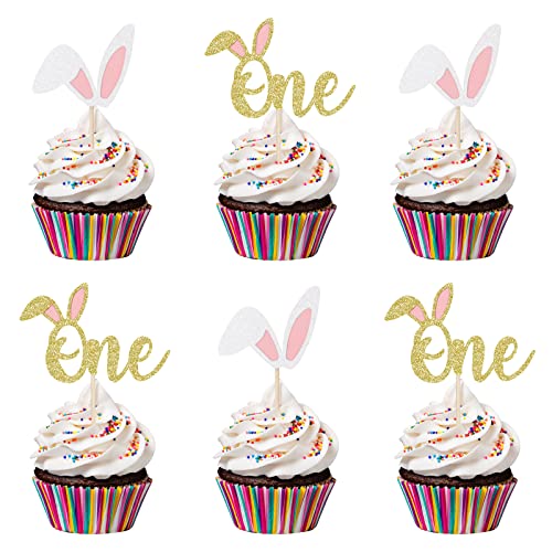 Oster One Cupcake Topper für Ostern Party Dekorationen von LeeSky