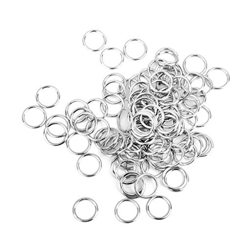 100 Stück Metall-BH-Träger, verstellbar, Schieber/Haken, Dessous, Nähen, 10 mm O-Ring von Leeadwaey