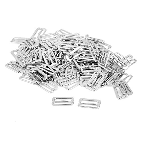 100 Stück Metall-BH-Träger, verstellbar, Schieber/Haken, Dessous, Nähen, 14 mm, 9 Formen von Leeadwaey