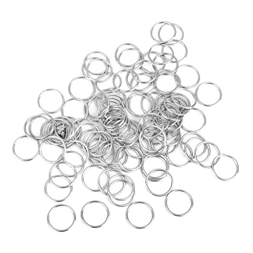 100 Stück Metall-BH-Träger, verstellbar, Schieber/Haken, Dessous, Nähen, 15 mm O-Ring von Leeadwaey