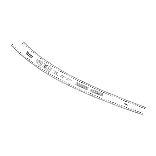 Französisches Kurvenlineal, modisches Design, Muster, Hüftkurve von Leeadwaey