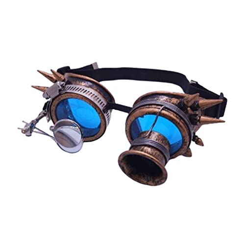 Steampunk Brille Maskerade Requisiten Party Brille Blaue Gläser Typ 1 von Leeadwaey