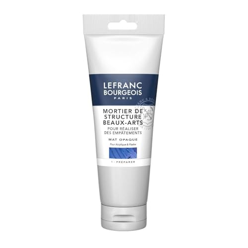 Lefranc & Bourgeois 300675 Künstler Modellier-/Strukturpaste, für Impastoeffekte, matt, opak, kann mit Acrylfarben gemischt werden, 250ml Tube, Transparent von Lefranc Bourgeois