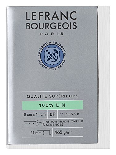 Lefranc Bourgeois 111188 Keilrahmen aus 100% Leinen in Premium Qualität, gebrauchsfertig Grundiert mit Titandioxid Gesso, seitlich genagelt auf massivem Kiefernholz - 0F von Lefranc Bourgeois