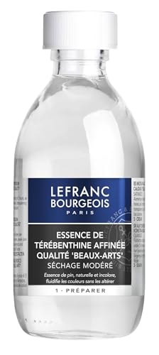 Lefranc & Bourgeois Malmittel, gereinigtes Terpentinöl für Ölfarben in 250 ml Flasche von Winsor & Newton