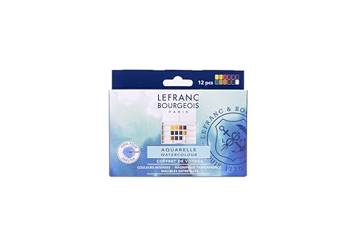 Lefranc & Bourgeois, Aquarellfarbe, mehrfarbig, 12 Stück (1er Pack) von Lefranc Bourgeois