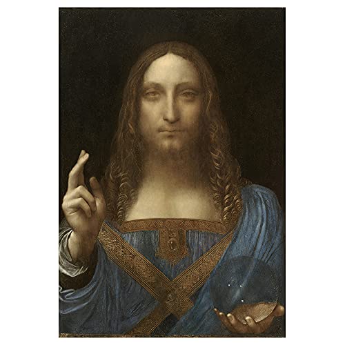 Legendarte - Kunstdruck auf Leinwand - Salvator Mundi - Leonardo Da Vinci - Wanddeko, Canvas cm. 50x70 von Legendarte