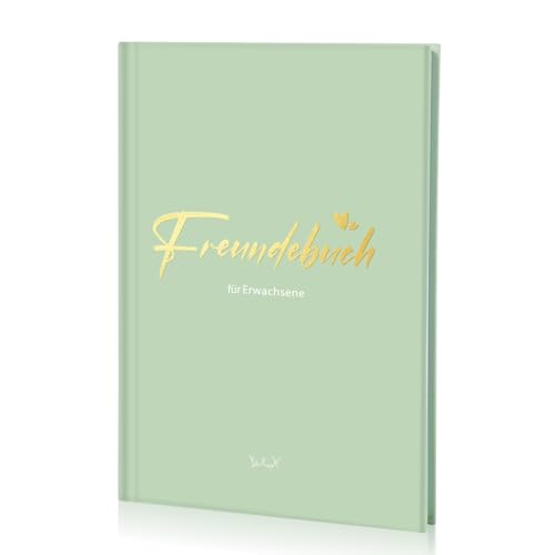 Legezon Freundebuch für Erwachsene - Gästebuch für Meine Freunde - Freundschaftsbuch mit persönlichen Fragen - Geschenk für einen guten Freund - Erinnerungsalbum für bis zu 44 Freunde zum Ausfüllen von Legezon