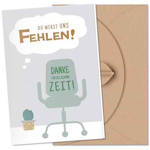 Premium Abschiedskarte Klappkarte Karte zum Ruhestand mit Umschlag - Rente Grußkarte Ruhestand Abschiedsgeschenk Jobwechsel Kollegen Kollegin Mann Frau Freunde kleine Geschenke zum Abschied(12x17cm) von Legezon