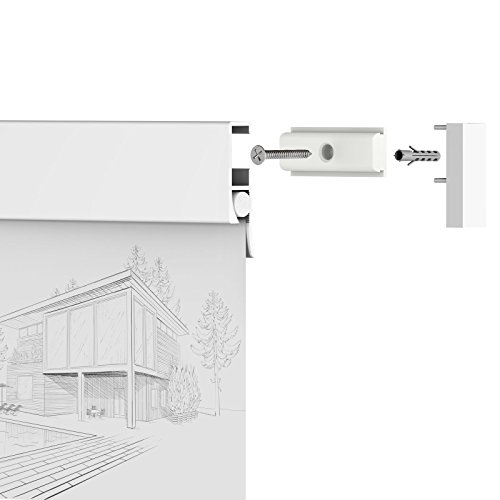 Leha® Klemmschiene Switch Spezial aus Aluminium mit Spezial Soft-Gummisystem - Länge: 0.5 m (1x50cm), Farbe: Weiß von Leha