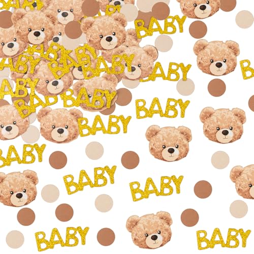 100 Stück Konfetti, Motiv Bär, Taufe, Geburt, Geburtstag, Babyparty, Dekoration, Tisch, aus Papier, für Party, Jungen, Mädchen 100 Stück Konfetti, Motiv Bär, Taufe, Geburt, Geburtstag, Babyparty, Dekoration, Tisch, aus Papier, für Party, Jungen, Mädchen von Leikedun