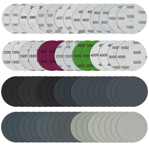 70 Stück Schleifscheiben, 75 mm, selbsthaftend, Körnung 180/240/320/400/600/800/1000/1200/1500/2000/2500/3000/4000/5000, Trockenes Sandpapier mit Wasser, zum Schleifen Fräsen und Gravieren 70 Stück Schleifscheiben, 75 mm, selbsthaftend, Körnung 180/240/320/400/600/800/1000/1200/1500/2000/2500/3000/4000/5000, Trockenes Sandpapier mit Wasser, zum Schleifen Fräsen und Gravieren von Leikedun