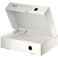 10 LEITZ Archivboxen Infinity weiß 25,5 x 33,0 x 8,0 cm von Leitz