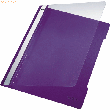 Leitz Sichthefter A4 PVC langes Beschriftungsfenster violett von Leitz