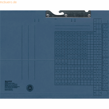 50 x Leitz Pendelmappe A4 Karton blau von Leitz