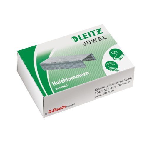 5640 Heftklammern Juwel 4 mm, verzinkt, 2000 Stück, Menge 2000 von Leitz