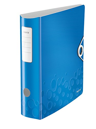 Esselte Leitz Qualitäts-Ordner Active WOW, A4, Polyfoam, breit (10er Packung, blau) von Leitz