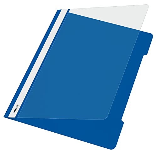 Esselte Leitz Standard-A4-Titelstreifen-PVC-Tischdecke in voller Länge, blau von Leitz