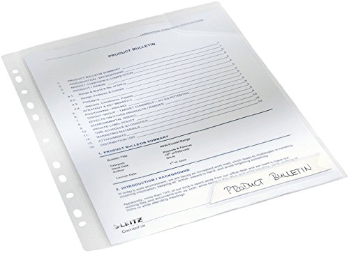 LEITZ® Prospekthülle CombiFile, PP, A4, 0,2 mm, glasklar (5 Stück), Sie erhalten 1 Packung á 5 Stück von Leitz