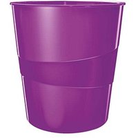 LEITZ 5278 Papierkorb 15,0 l violett metallic von Leitz