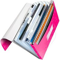 LEITZ Fächermappe WOW 4589 6 Fächer pink von Leitz