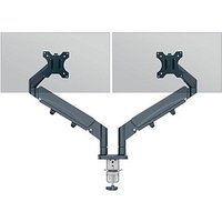 LEITZ Monitor-Halterung Ergo 65370089 dunkelgrau für 2 Monitore, Tischklemme von Leitz