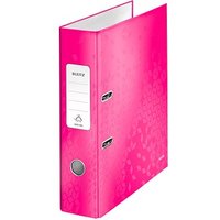 LEITZ Ordner pink Karton 8,0 cm DIN A4 von Leitz