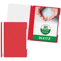 LEITZ Schnellhefter 4191 Kunststoff rot DIN A4 von Leitz