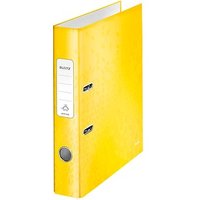 LEITZ Ordner gelb Karton 5,0 cm DIN A4 von Leitz